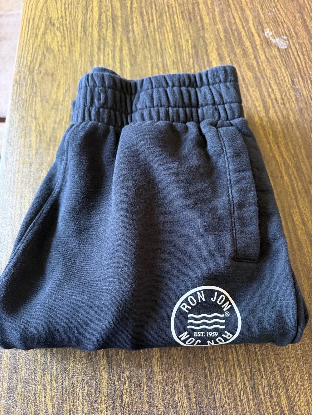 Ron Jon Black Fleece Sweatpants NWOT